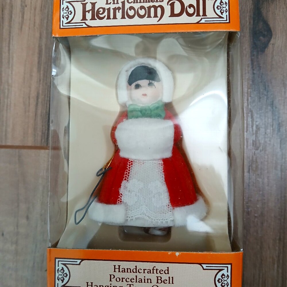 L'il Chimers Heirloom Doll Handcrafted Porcelain Bell Ornament